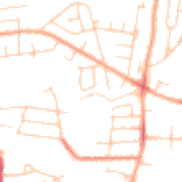 Daytime road noise heatmap for SL1 3ER