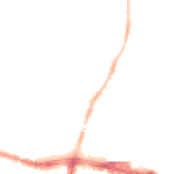 Night-time road noise heatmap for SL1 3GL