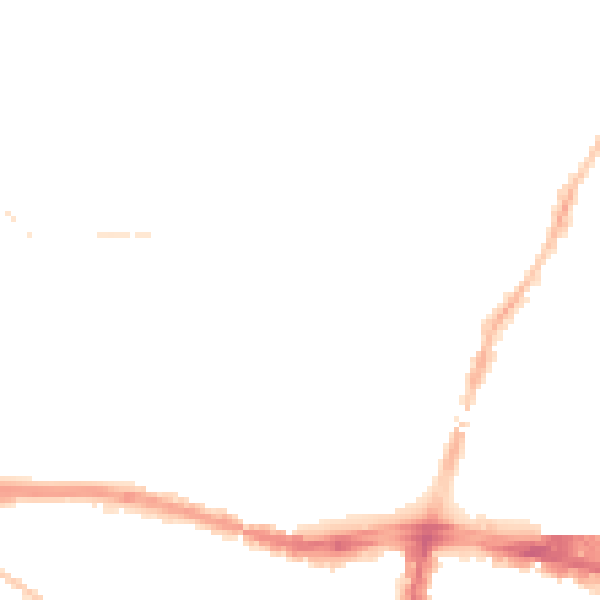 Night-time road noise heatmap for SL1 3GU