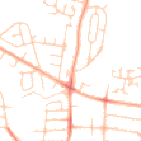 Daytime road noise heatmap for SL1 3LQ
