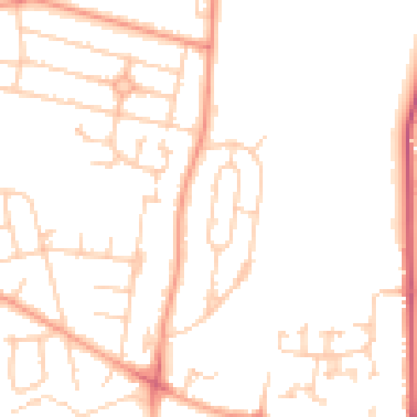 Daytime road noise heatmap for SL1 3ND