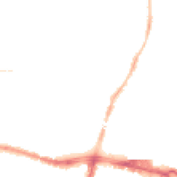 Night-time road noise heatmap for SL1 3QH