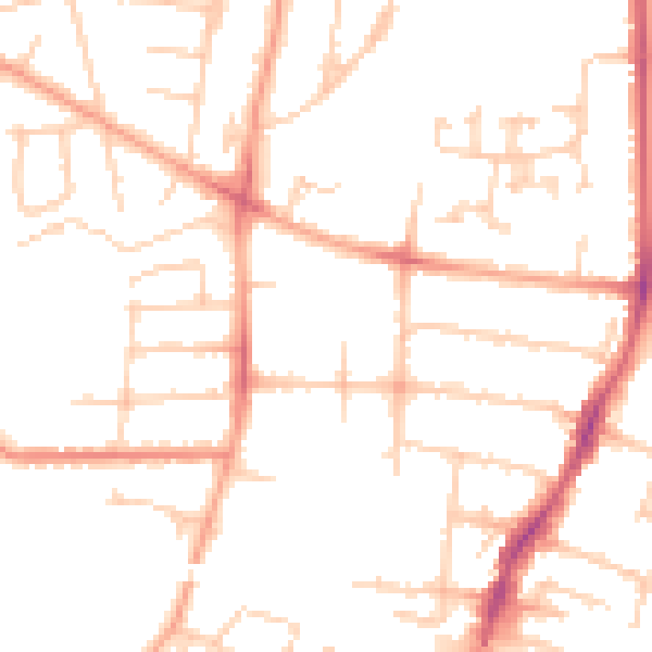 Daytime road noise heatmap for SL1 3RH