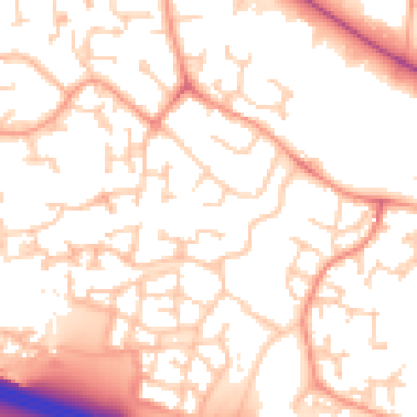 Daytime road noise heatmap for SL1 5AZ