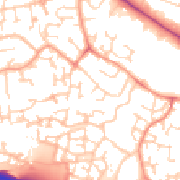 Daytime road noise heatmap for SL1 5DH