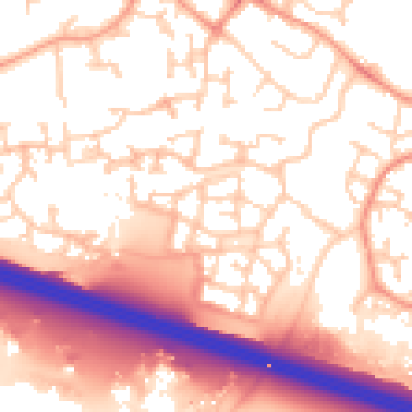 Daytime road noise heatmap for SL1 5FB