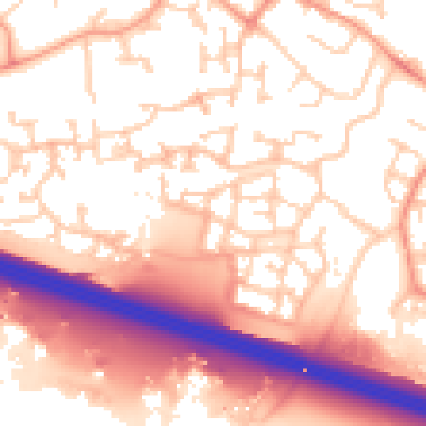 Daytime road noise heatmap for SL1 5FD