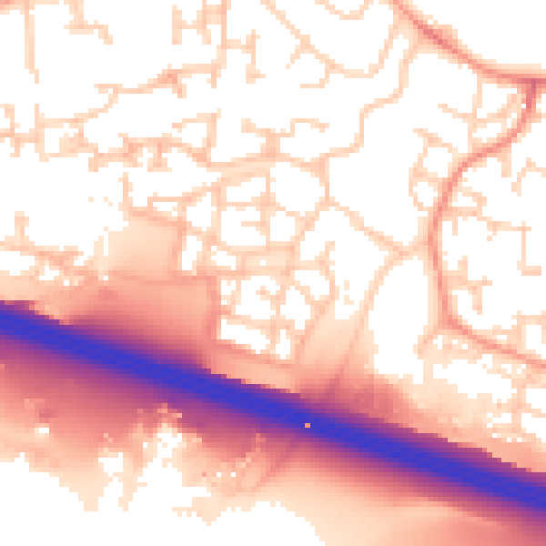 Daytime road noise heatmap for SL1 5FZ