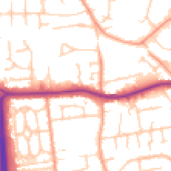 Daytime road noise heatmap for SL1 6BD
