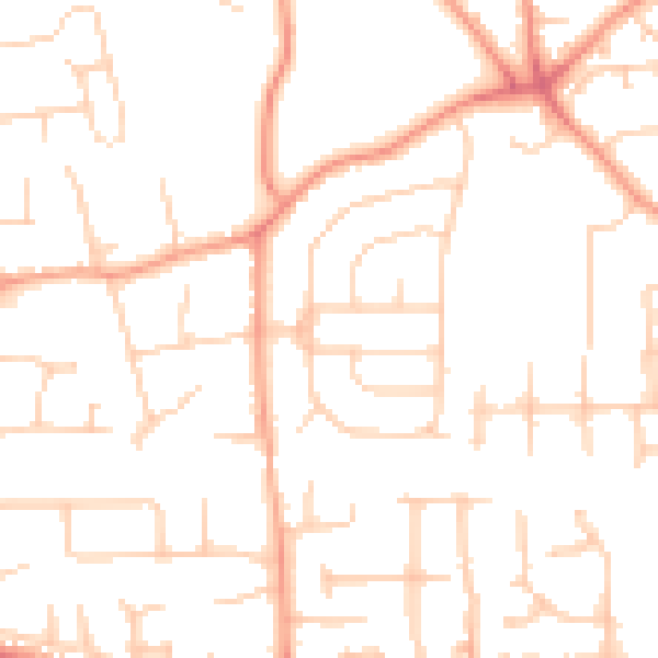 Daytime road noise heatmap for SL1 6DN