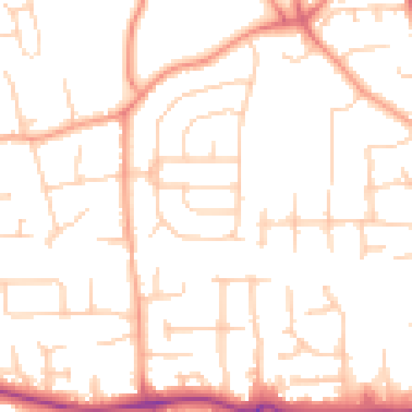 Daytime road noise heatmap for SL1 6EH