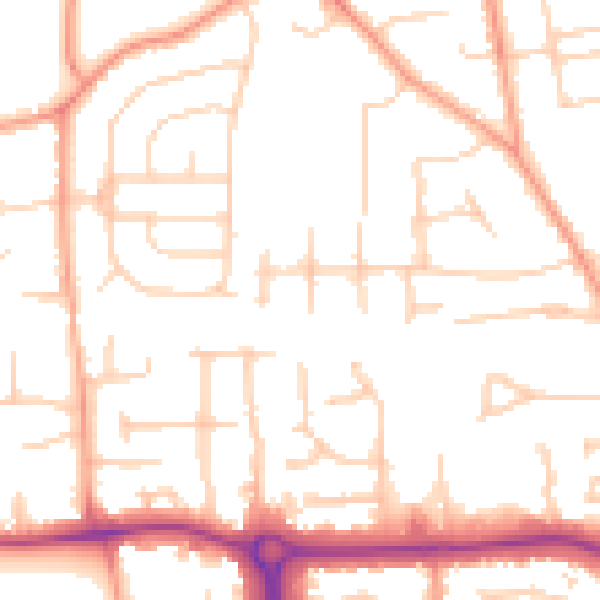 Daytime road noise heatmap for SL1 6HQ