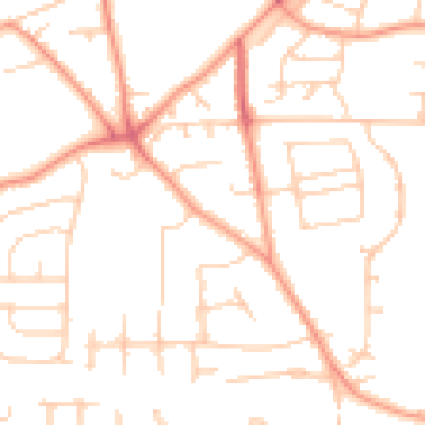 Daytime road noise heatmap for SL1 6LE