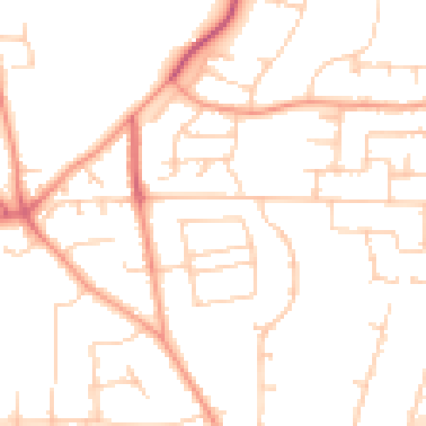 Daytime road noise heatmap for SL1 6NL
