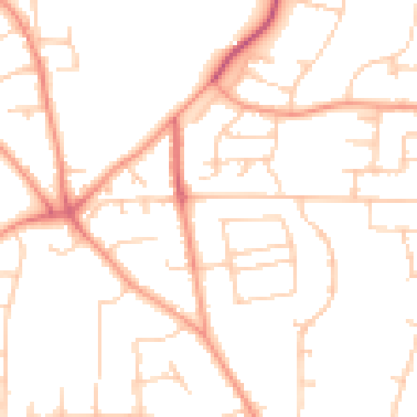 Daytime road noise heatmap for SL1 6NW