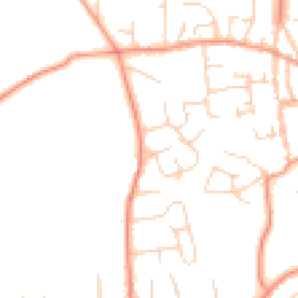 Daytime road noise heatmap for SL1 7AL