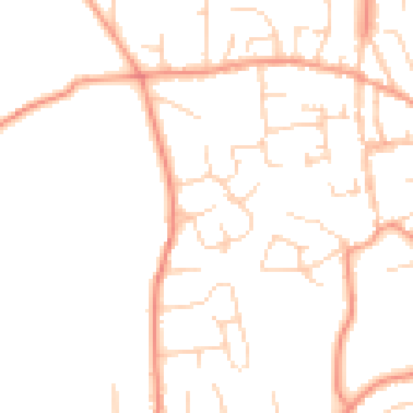 Daytime road noise heatmap for SL1 7AN
