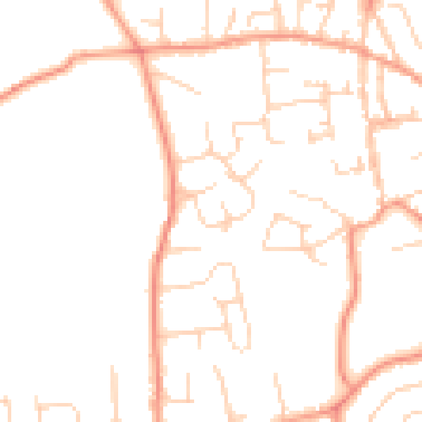 Daytime road noise heatmap for SL1 7AQ