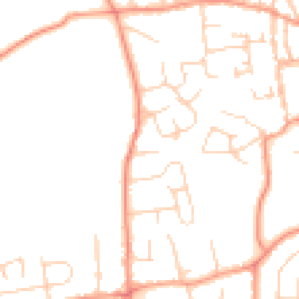Daytime road noise heatmap for SL1 7AY