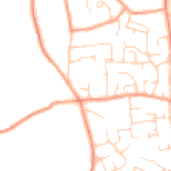 Daytime road noise heatmap for SL1 7DL