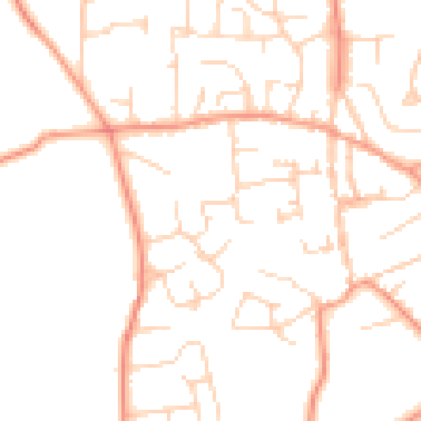 Daytime road noise heatmap for SL1 7DR