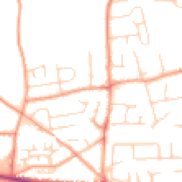 Daytime road noise heatmap for SL1 7EH