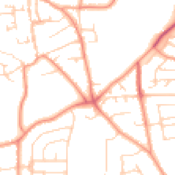 Daytime road noise heatmap for SL1 7HH