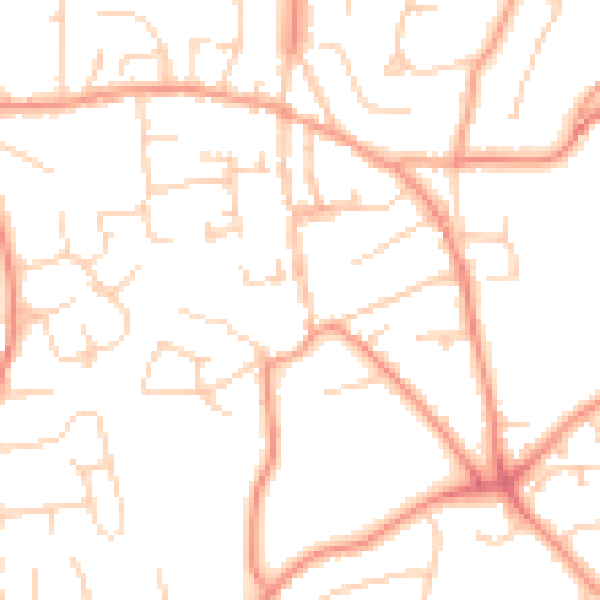Daytime road noise heatmap for SL1 7JD