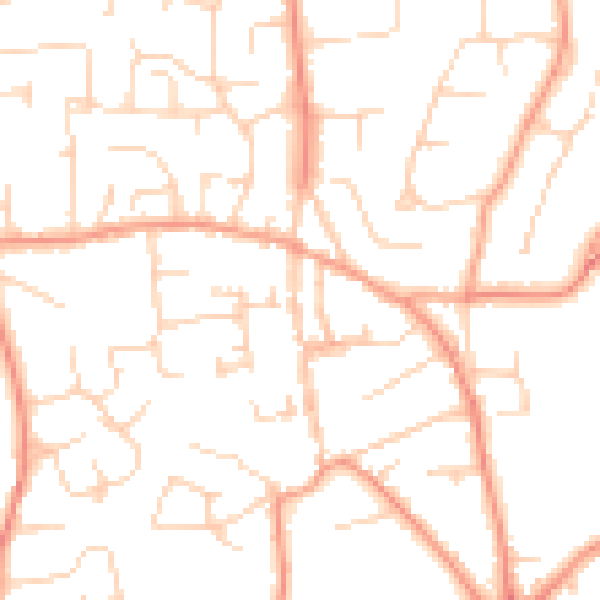 Daytime road noise heatmap for SL1 7JT