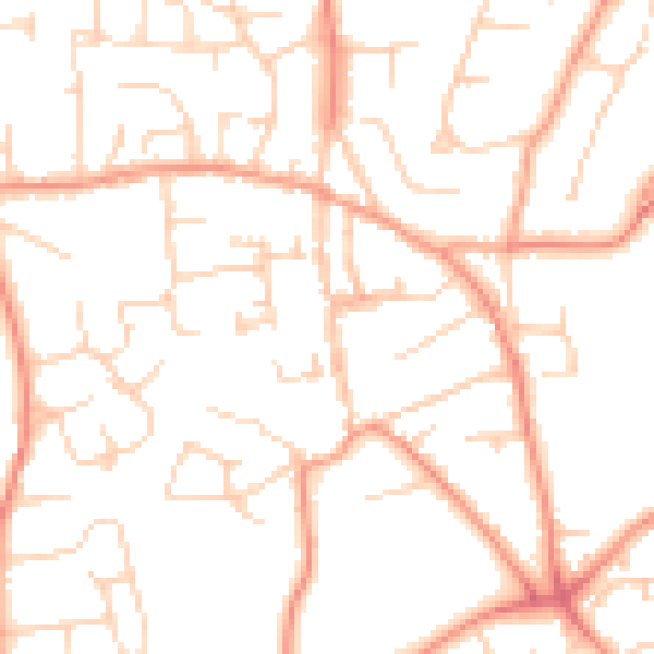 Daytime road noise heatmap for SL1 7JX