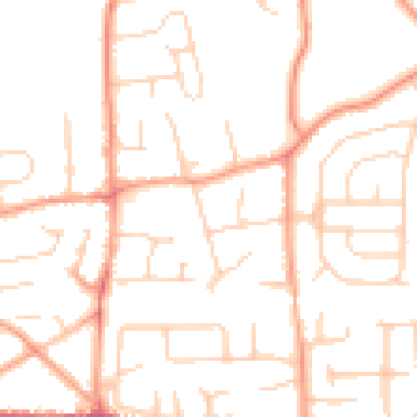 Daytime road noise heatmap for SL1 7NB