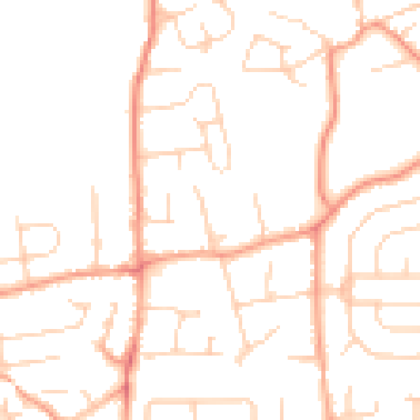 Daytime road noise heatmap for SL1 7NJ