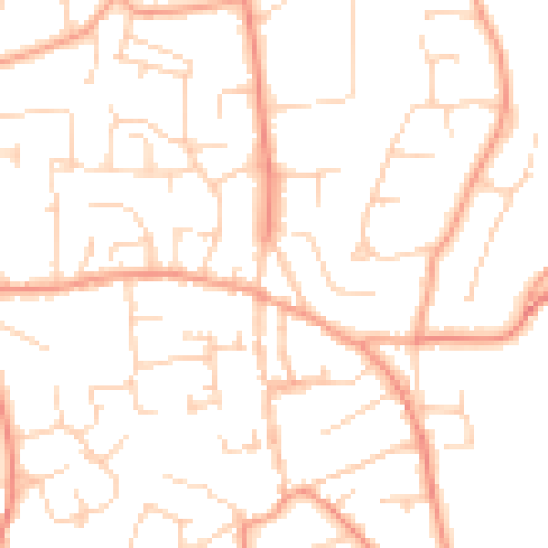 Daytime road noise heatmap for SL1 8BG