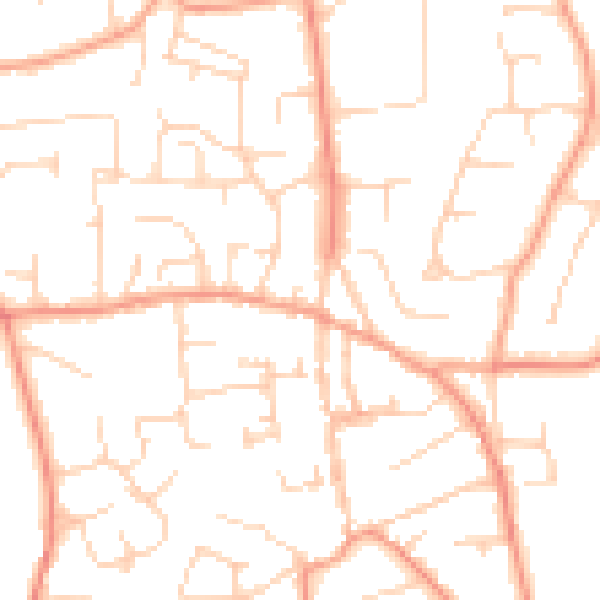 Daytime road noise heatmap for SL1 8BH