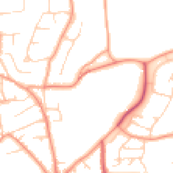 Daytime road noise heatmap for SL1 8DG