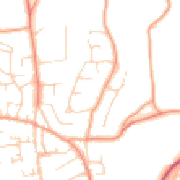 Daytime road noise heatmap for SL1 8ET