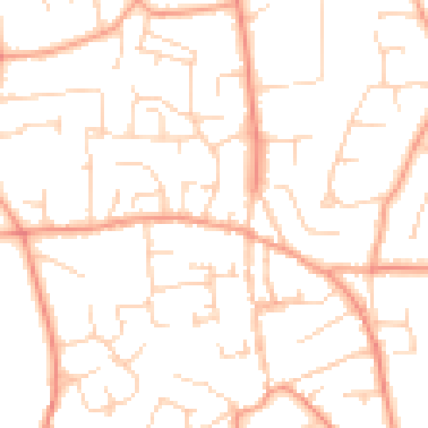 Daytime road noise heatmap for SL1 8EZ