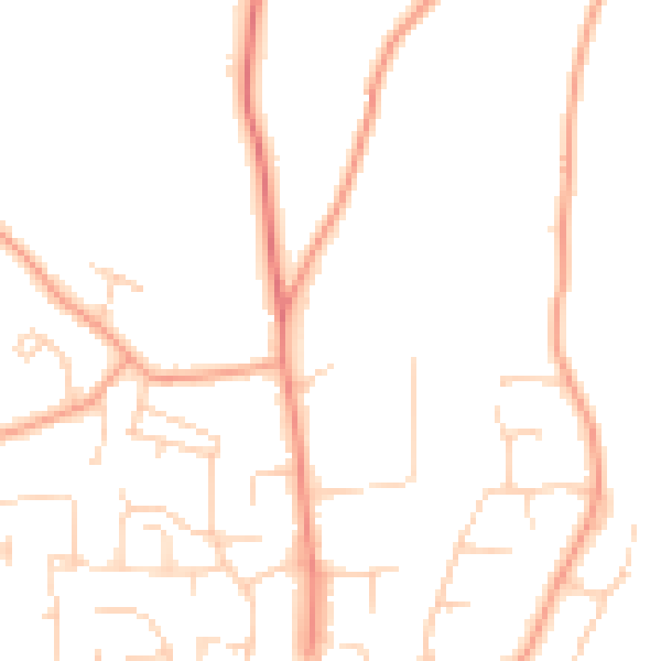 Daytime road noise heatmap for SL1 8FB