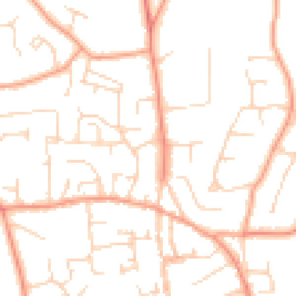 Daytime road noise heatmap for SL1 8HB