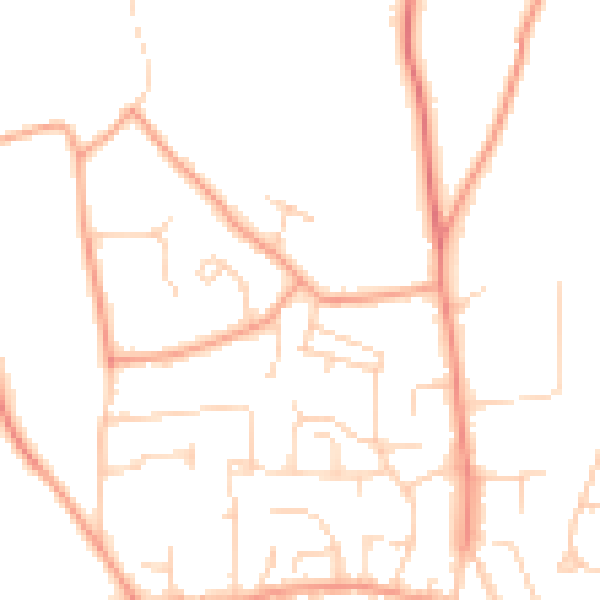 Daytime road noise heatmap for SL1 8JY