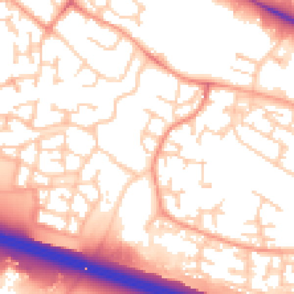 Daytime road noise heatmap for SL1 9AG