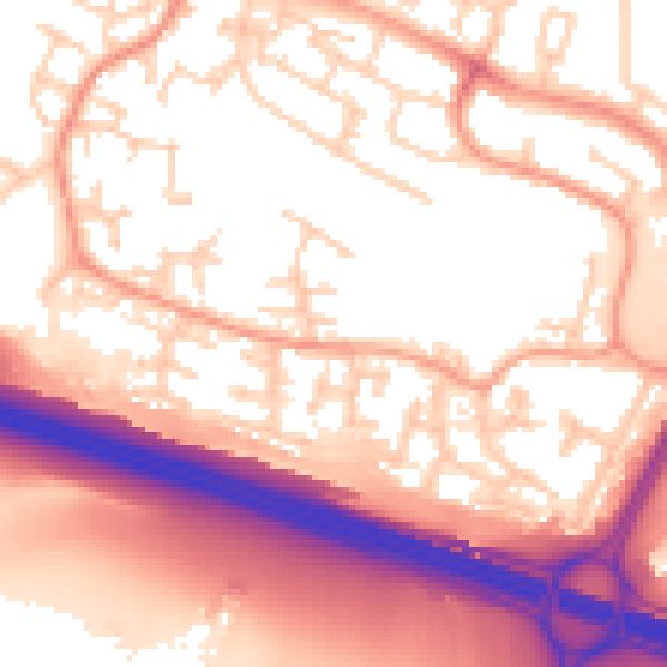 Daytime road noise heatmap for SL1 9HD
