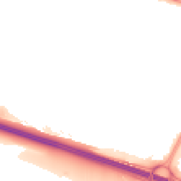 Night-time road noise heatmap for SL1 9HE