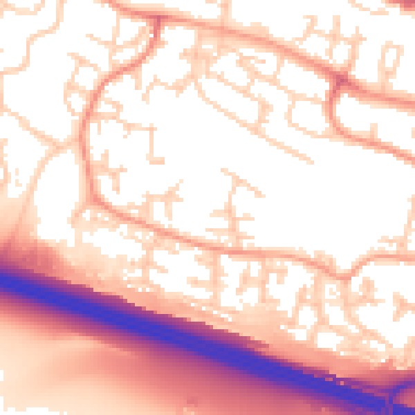 Daytime road noise heatmap for SL1 9HL
