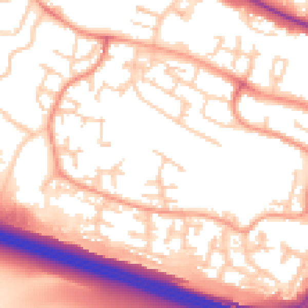 Daytime road noise heatmap for SL1 9HN