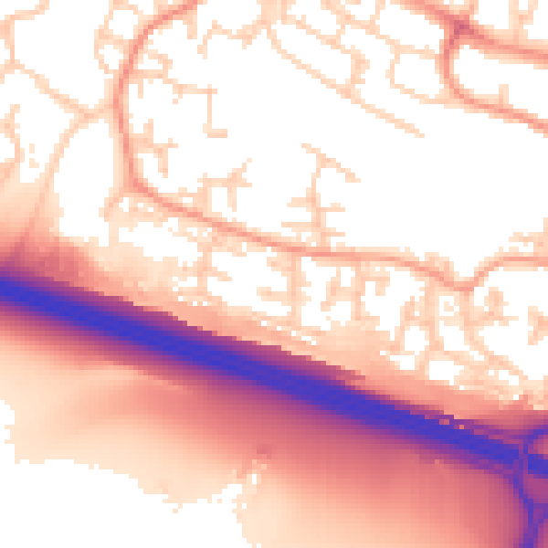 Daytime road noise heatmap for SL1 9JF