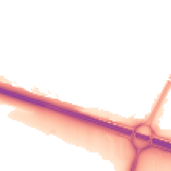 Night-time road noise heatmap for SL1 9JY
