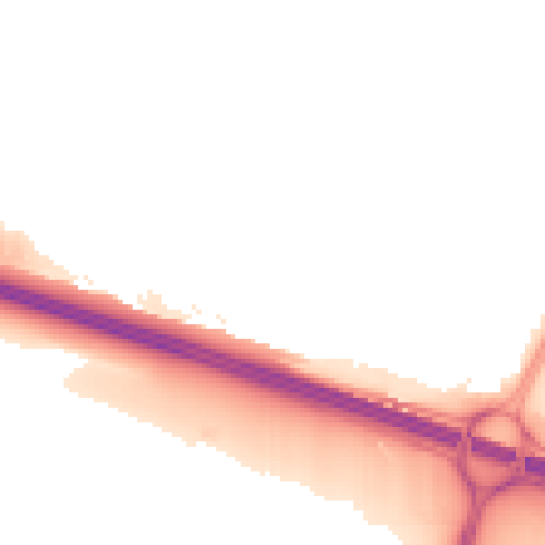 Night-time road noise heatmap for SL1 9JZ