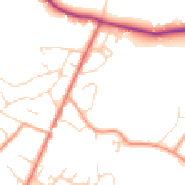 Daytime road noise heatmap for SL5 0AA