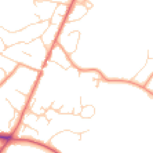 Daytime road noise heatmap for SL5 0AB